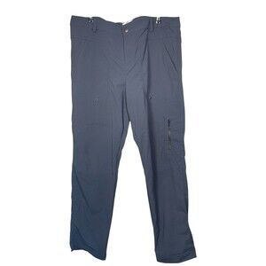 Title Nine‎ Pants Womens 14 Outdoor Straight Climbing Hiking Gray Cargo Nylon